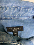 Talbots Chambray Top, M Petite