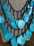New Chico's Blue Ayana Necklace, 24"