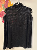 Clara Sun Woo Black Open Shoulder Top, 1X