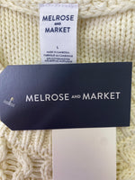 New Melrose & Market Ivory Sweater, L