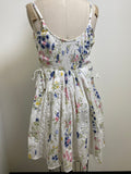 New Angie White Floral Dress, M