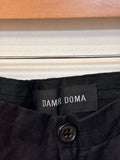 Damir Doma Black Linen 33" Inseam Pants, 46 (large)