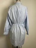 New Express Blue Stripe Dress, M