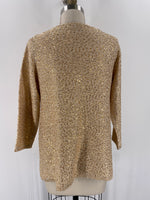 Nue Options Gold Sequin Sweater, M