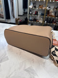 Taupe Crossbody Bag, 9.5"x7.5"