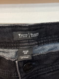 White House Black Market Black Flare Jeans, 8