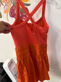Free People Movement Orange Romper, M