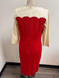 New Talbots White/Red Dress, 8