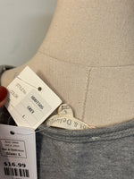 New Hot & Delicious Gray Distressed Mini Dress, L
