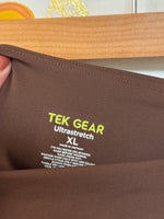 Tek Gear Brown Ultrastretch Pocket Leggings, XL
