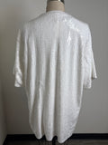 New Main Strip White Sequin "Game Day" Dress, M