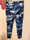 Boston Proper Blue Camo 27" Inseam Leggings, XS