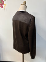 Jaclyn Smith Brown Genuine Leather Jacket, XL