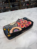 Vera Bradley Black Pill Organizer, 9"x4.5"