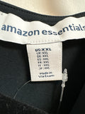 Amazon Essentials Black 24" Inseam Jumpsuit, XXL