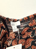 AUW Black/Brown 19" Inseam Jumpsuit, XL