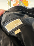 Michael Kors Black Genuine Leather Jacket, S