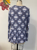 New Simply Southern Henley Top, M