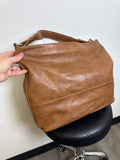 Antik Kraft Brown Faux Leather Shoulder Bag, 16"x12"