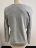 New York & Co Metallic Silver Sweater, L