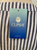 New Cupshe Blue Stripe Dress, L