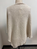 New Eileen Fisher Organic Linen Cotton Slub Poncho, One Size