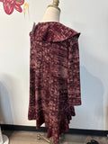 Jon Den Burgundy Cardigan, 1X/2X
