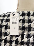 New Talbots Black Houndstooth Vest, 6