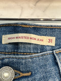 Levi's High Waisted Mom 26" Inseam Jeans, 31 (12)