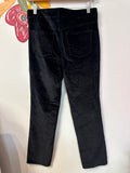 NYDJ Black Marilyn Straight Velveteen 32" Inseam Jeans, 10