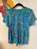 Lilly Pulitzer Blue Top, XS
