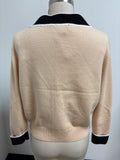 Laura Laval Tan/Black Sweater, L
