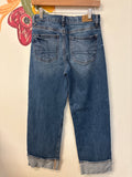 American Eagle Stovepipe Cuffed 28.5" Inseam Jeans, 2 Short