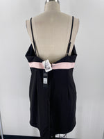 New Fashion Nova Black Bella Bow Mini Dress, 1X