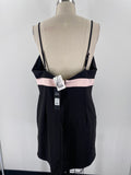 New Fashion Nova Black Bella Bow Mini Dress, 1X