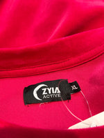 Zyia Active Pink Velour Sweatshirt, XL