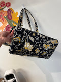 Vera Bradley Black/Yellow Tote Bag, 23"x12"