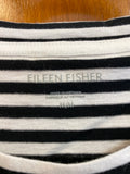 Eileen Fisher Black Stripe Top, M
