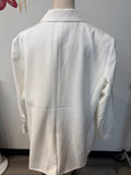 Scoop White Blazer Jacket, 1X