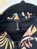 Rip Curl Black Rash Guard One Piece Swimsuit, M