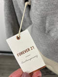 New Forever 21 Gray Cropped Sweatshirt, L