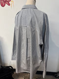 J. Crew Stripe Etienne Oversized Top, XXL