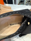 Vintage Manolo Blahnik Black Shoes, 38.5 (8.5)