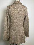 Wooden Ships Brown Mohair Blend Cardigan, S/M