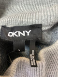 DKNY Gray Animal Print Sweater, L