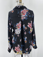 Emelia Black Floral Top, M