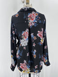 Emelia Black Floral Top, M