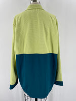 New Reel Life Sunny Lime Grid Fleece Pullover, XL(men’s)