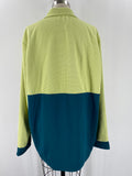 New Reel Life Sunny Lime Grid Fleece Pullover, XL(men’s)