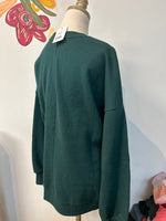 Zenana Green Sweatshirt, M with Pockets